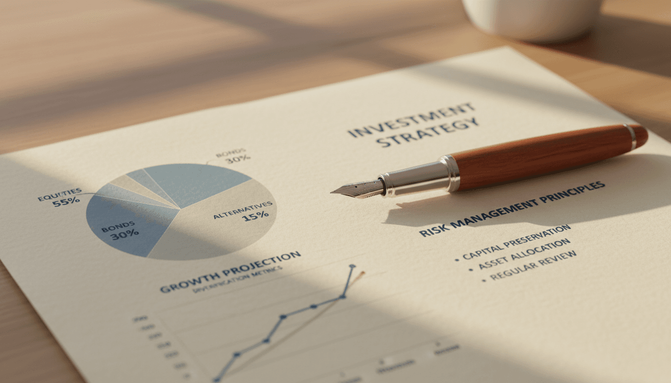 Investment strategy document highlighting disciplined capital allocation
