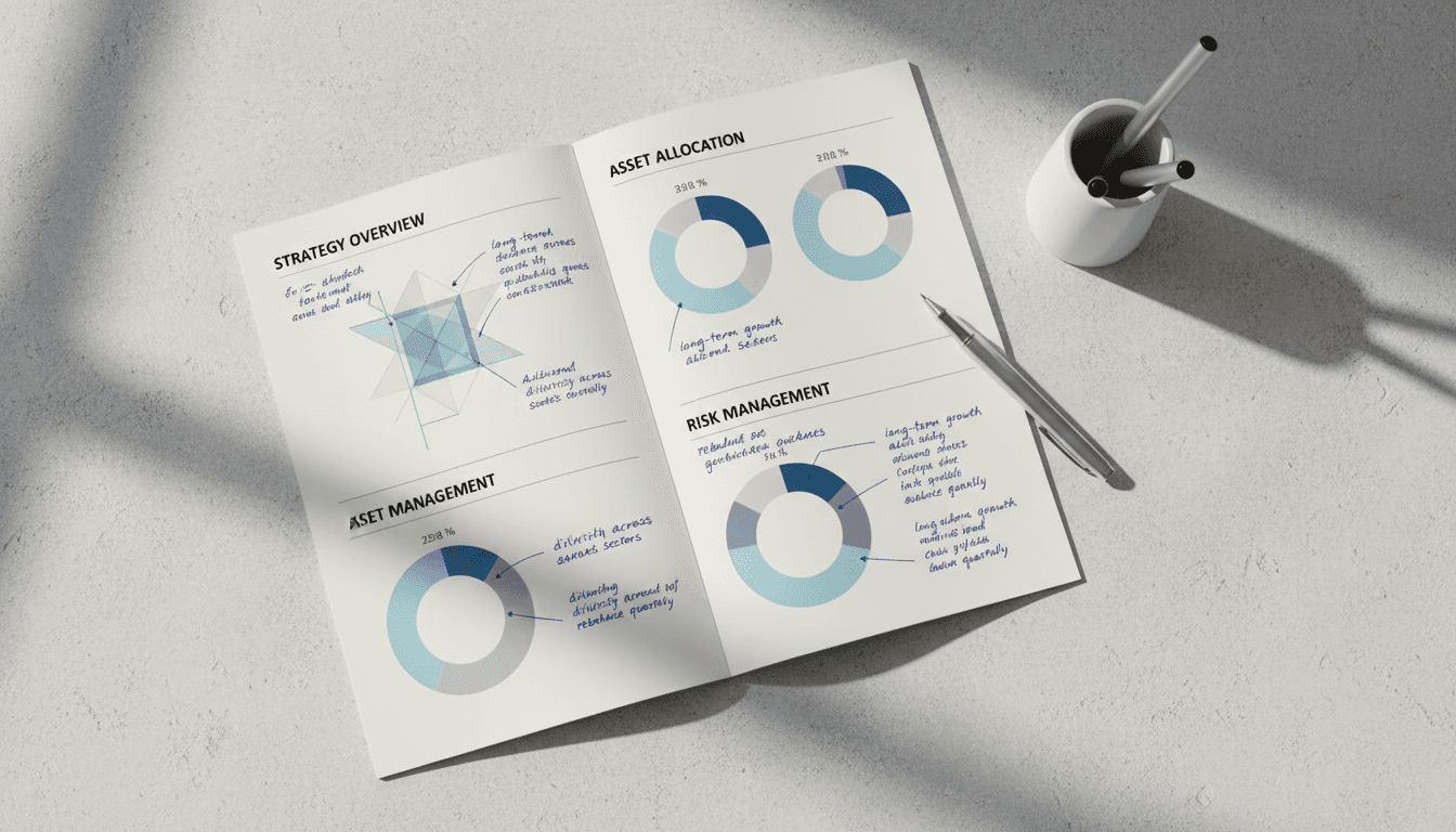 Investment strategy document showing disciplined capital allocation planning